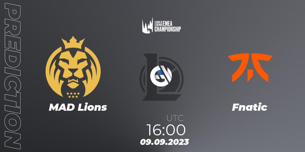 Prognoza MAD Lions - Fnatic. 09.09.23, LoL, LEC Finals 2023