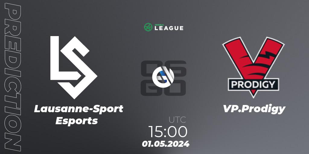 Prognoza Lausanne-Sport Esports - VP.Prodigy. 01.05.2024 at 15:00, Counter-Strike (CS2), ESEA Season 49: Advanced Division - Europe