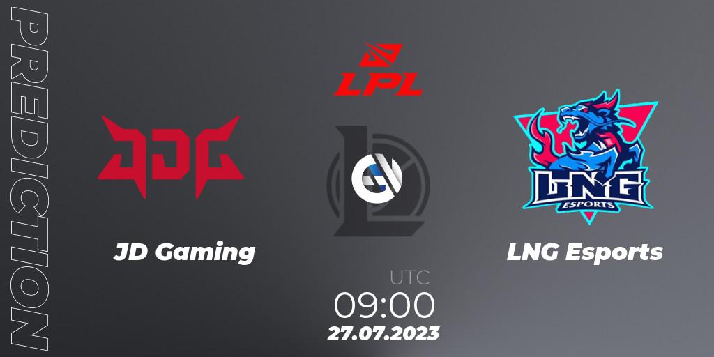 Prognoza JD Gaming - LNG Esports. 27.07.23, LoL, LPL Summer 2023 - Playoffs
