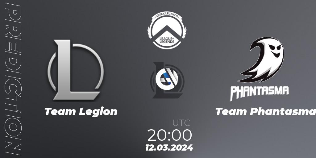 Prognoza Team Legion - Team Phantasma. 12.03.2024 at 20:00, LoL, GLL Spring 2024