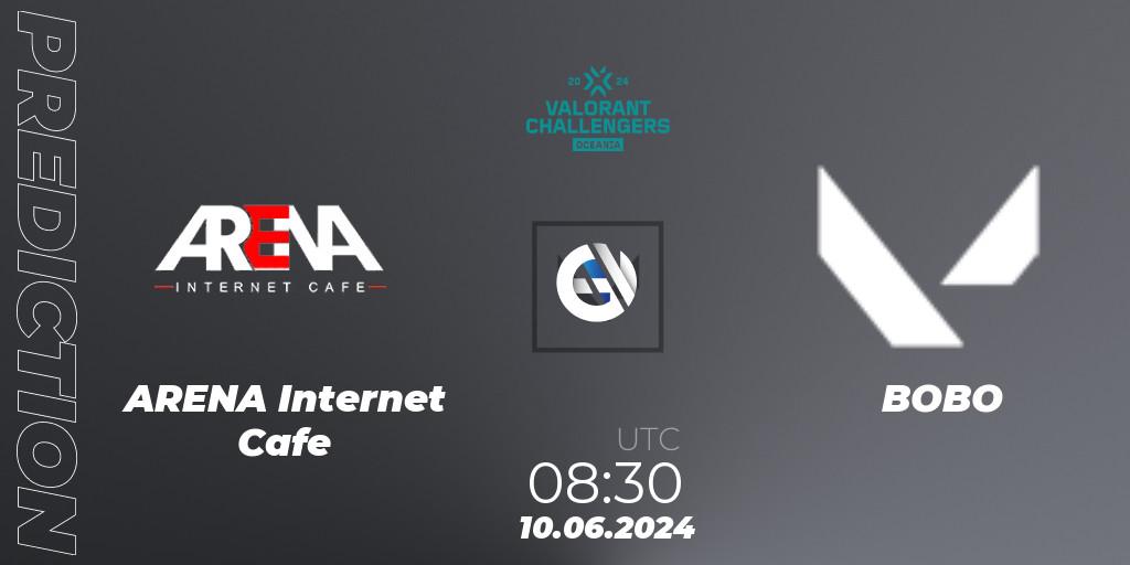 Prognoza ARENA Internet Cafe - BOBO. 10.06.2024 at 08:30, VALORANT, VALORANT Challengers 2024 Oceania: Split 2