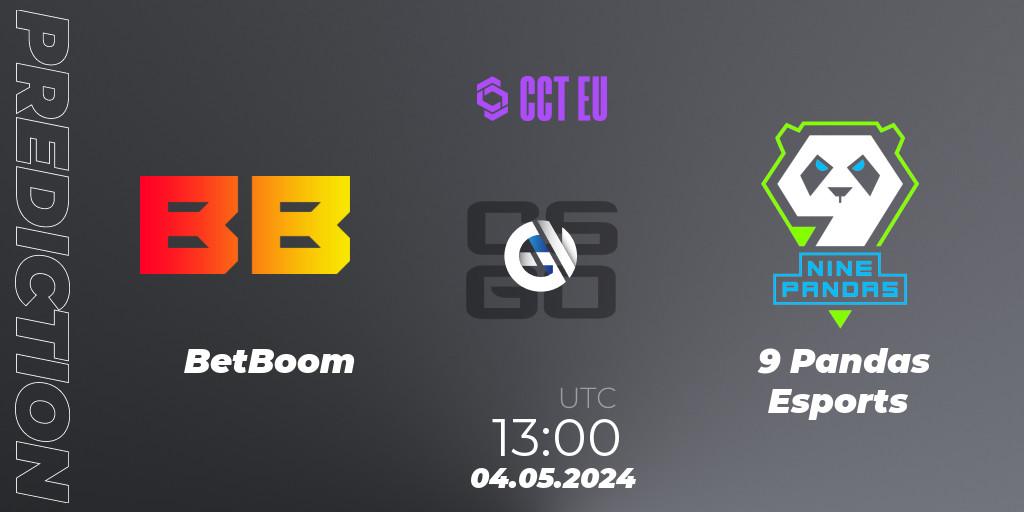 Prognoza BetBoom - 9 Pandas Esports. 04.05.2024 at 13:00, Counter-Strike (CS2), CCT Season 2 Europe Series 1
