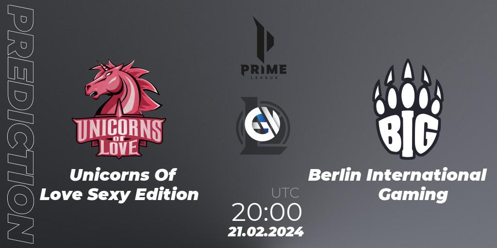Prognoza Unicorns Of Love Sexy Edition - Berlin International Gaming. 18.01.24, LoL, Prime League Spring 2024 - Group Stage