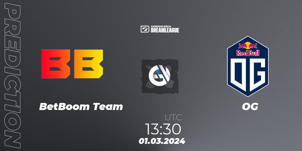 Prognoza BetBoom Team - OG. 01.03.24, Dota 2, DreamLeague Season 22