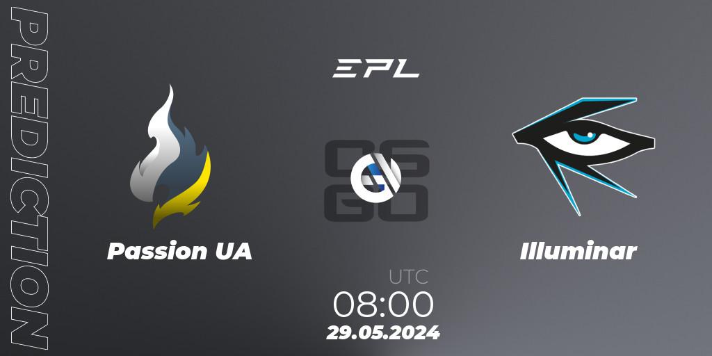 Prognoza Passion UA - Illuminar. 29.05.2024 at 09:00, Counter-Strike (CS2), European Pro League Season 16