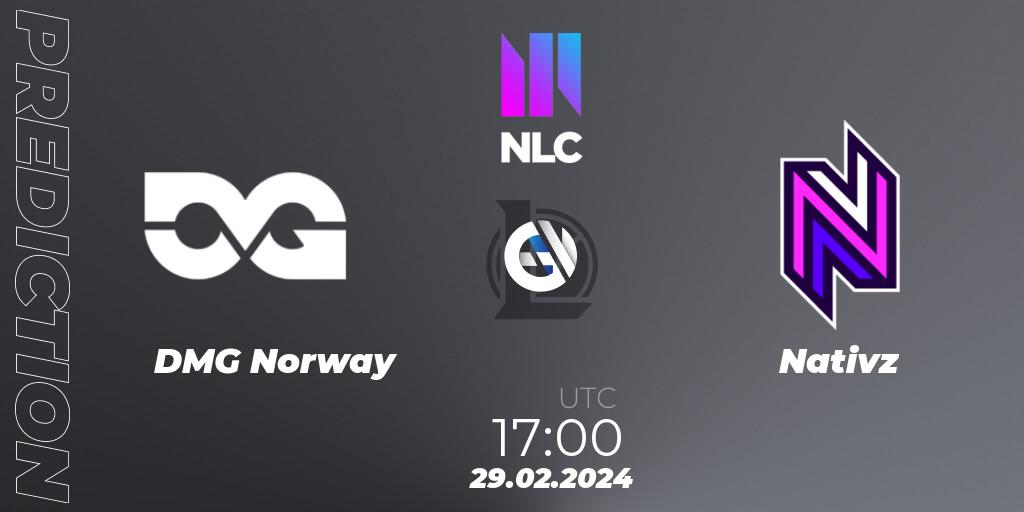 Prognoza DMG Norway - Nativz. 29.02.24, LoL, NLC 1st Division Spring 2024