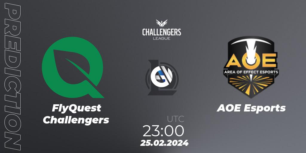 Prognoza FlyQuest Challengers - AOE Esports. 25.02.24, LoL, NACL 2024 Spring - Group Stage