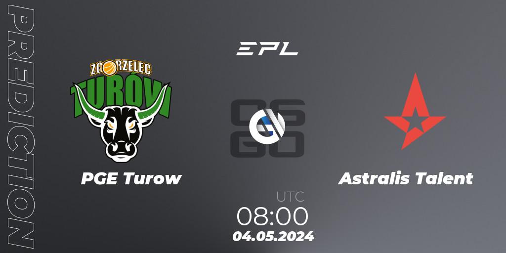 Prognoza PGE Turow - Astralis Talent. 04.05.2024 at 08:00, Counter-Strike (CS2), European Pro League Season 17: Division 2