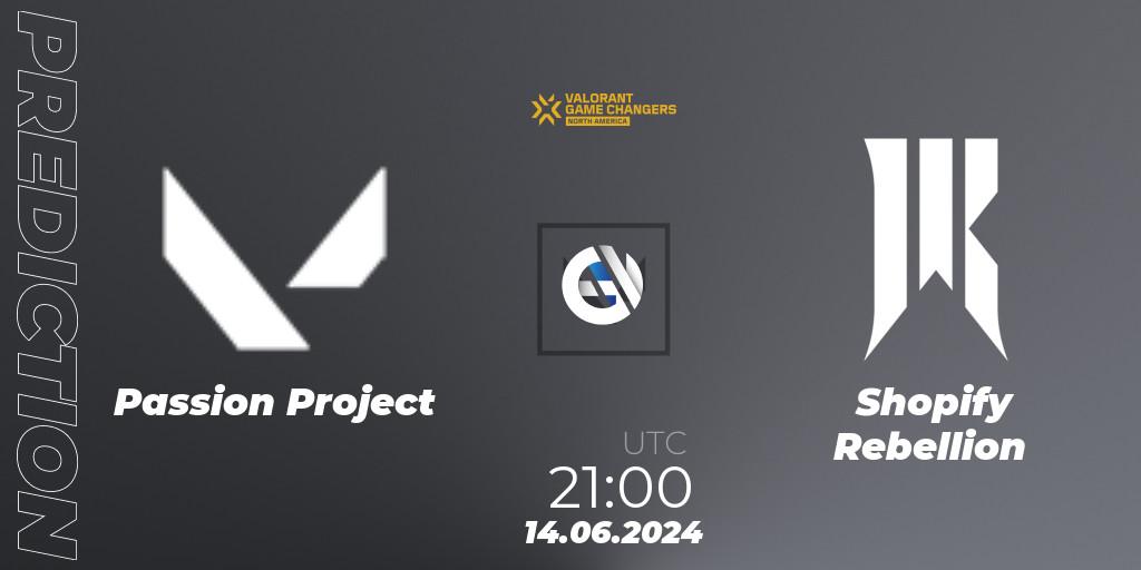 Prognoza Passion Project - Shopify Rebellion. 14.06.2024 at 21:00, VALORANT, VCT 2024: Game Changers North America Series 2