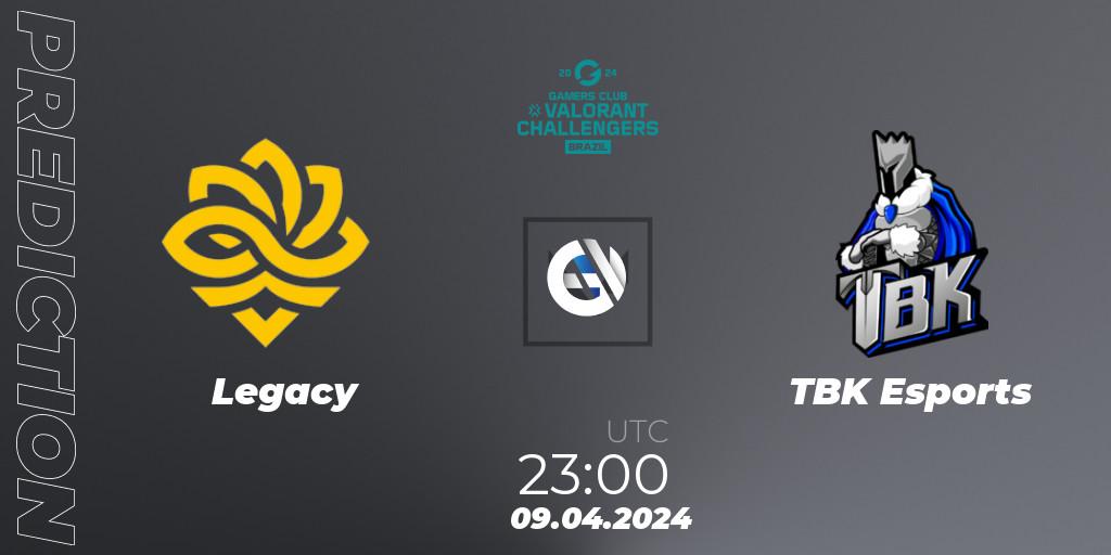 Prognoza Legacy - TBK Esports. 09.04.24, VALORANT, VALORANT Challengers Brazil 2024: Split 1