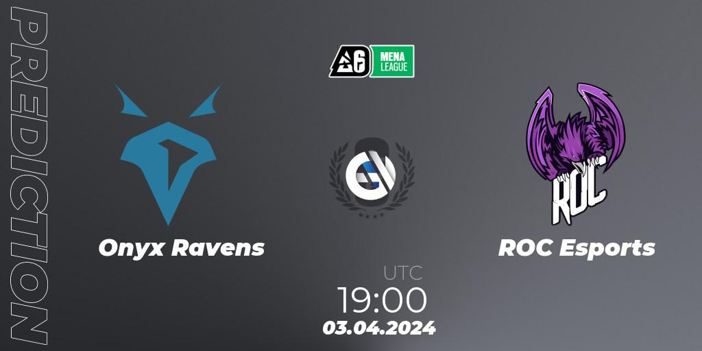 Prognoza Onyx Ravens - ROC Esports. 03.04.2024 at 19:00, Rainbow Six, MENA League 2024 - Stage 1