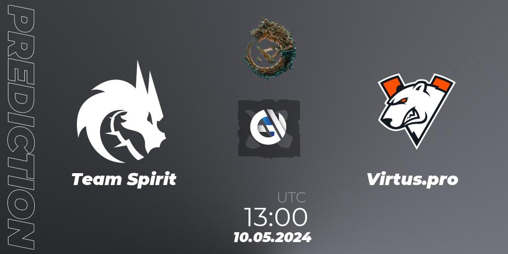 Prognoza Team Spirit - Virtus.pro. 10.05.24, Dota 2, PGL Wallachia Season 1 - Group Stage