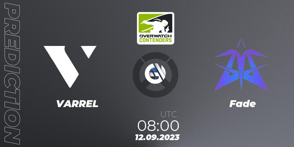 Prognoza VARREL - Fade. 12.09.2023 at 08:00, Overwatch, Overwatch Contenders 2023 Fall Series: Asia Pacific