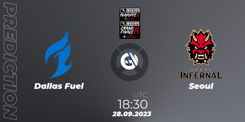 Prognoza Dallas Fuel - Seoul. 28.09.23, Overwatch, Overwatch League 2023 - Playoffs