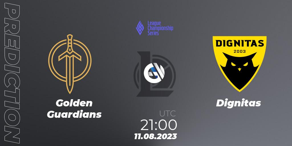 Prognoza Golden Guardians - Dignitas. 11.08.23, LoL, LCS Summer 2023 - Playoffs