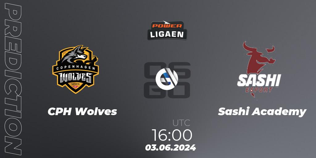 Prognoza CPH Wolves - Sashi Academy. 03.06.2024 at 16:00, Counter-Strike (CS2), Dust2.dk Ligaen Season 26