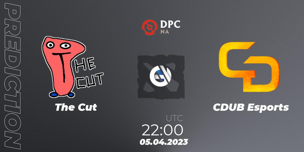 Prognoza The Cut - CDUB Esports. 05.04.23, Dota 2, DPC 2023 Tour 2: NA Division II (Lower)