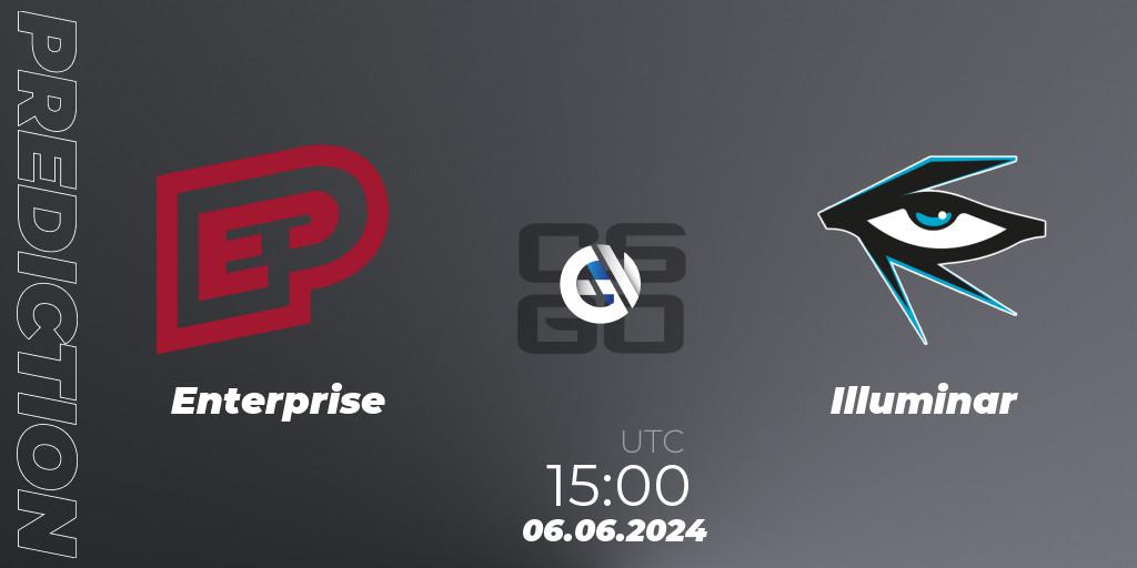Prognoza Enterprise - Illuminar. 06.06.2024 at 15:15, Counter-Strike (CS2), Regional Clash Arena Europe