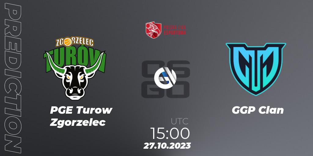 Prognoza PGE Turow Zgorzelec - GGP Clan. 27.10.2023 at 15:00, Counter-Strike (CS2), Polska Liga Esportowa 2023: Split #3