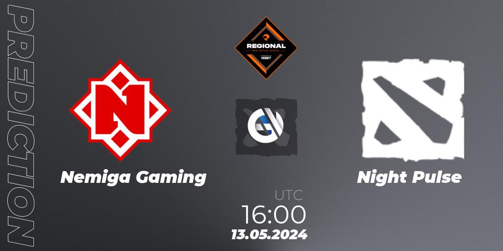 Prognoza Nemiga Gaming - Night Pulse. 13.05.2024 at 16:30, Dota 2, RES Regional Series: EU #2