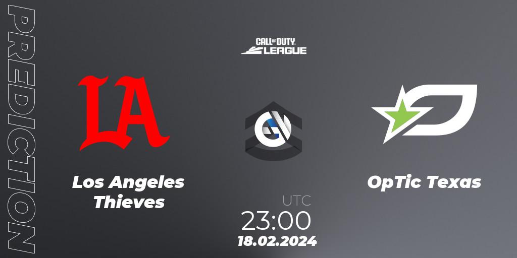 Prognoza Los Angeles Thieves - OpTic Texas. 18.02.24, Call of Duty, Call of Duty League 2024: Stage 2 Major Qualifiers