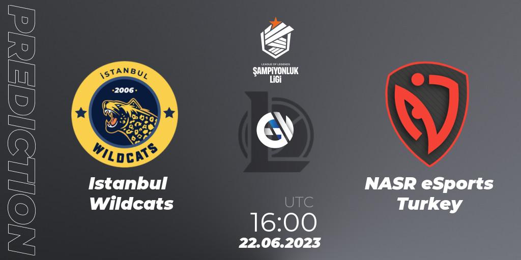 Prognoza Istanbul Wildcats - NASR eSports Turkey. 22.06.2023 at 16:00, LoL, TCL Summer 2023 - Group Stage