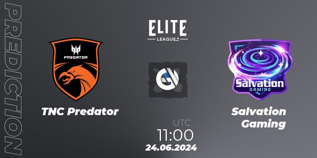 Prognoza TNC Predator - Salvation Gaming. 24.06.2024 at 11:00, Dota 2, Elite League Season 2: Southeast Asia Closed Qualifier