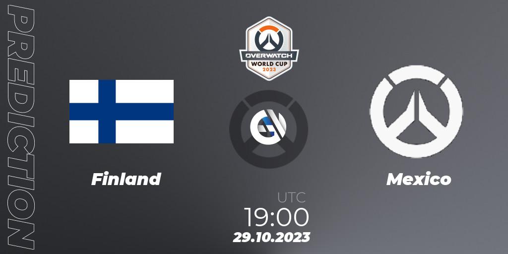 Prognoza Finland - Mexico. 29.10.23, Overwatch, Overwatch World Cup 2023