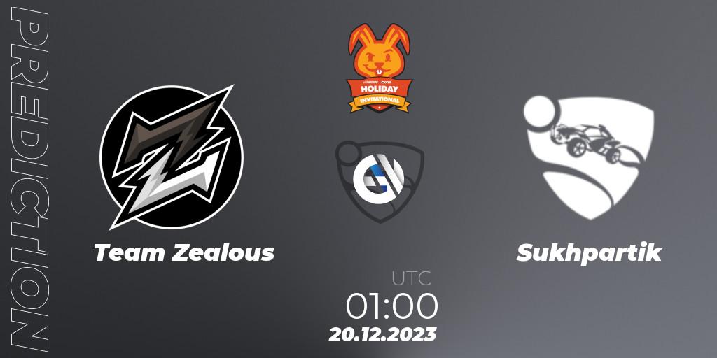Prognoza Team Zealous - Sukhpartik. 20.12.2023 at 01:00, Rocket League, OXG Holiday Invitational