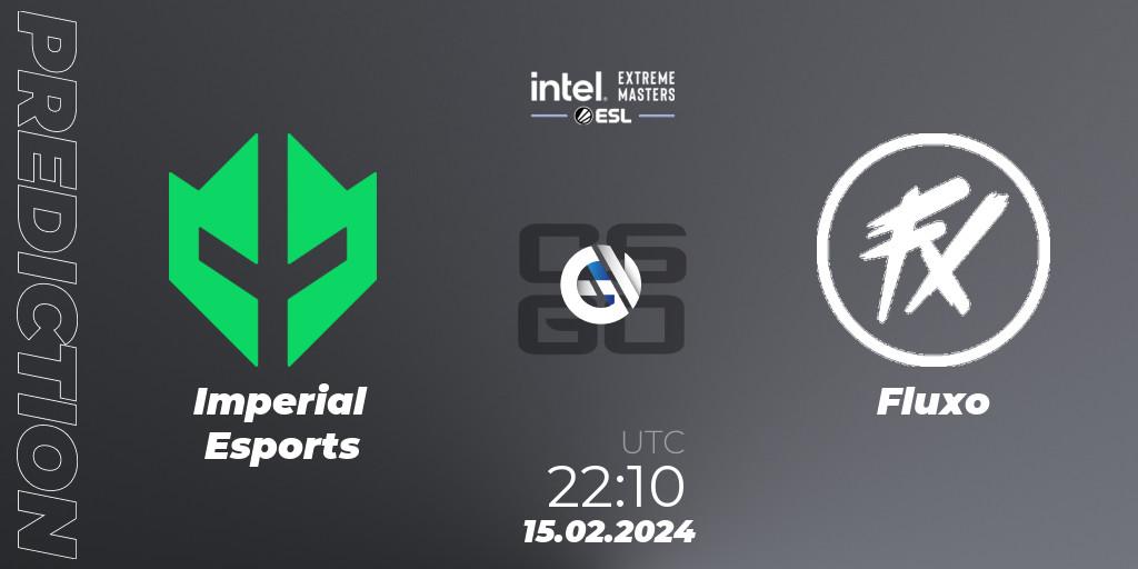 Prognoza Imperial Esports - Fluxo. 15.02.2024 at 22:10, Counter-Strike (CS2), Intel Extreme Masters Dallas 2024: South American Open Qualifier #1