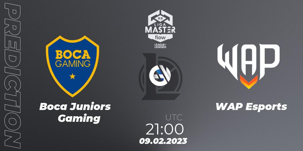 Prognoza Boca Juniors Gaming - WAP Esports. 09.02.23, LoL, Liga Master Opening 2023 - Group Stage