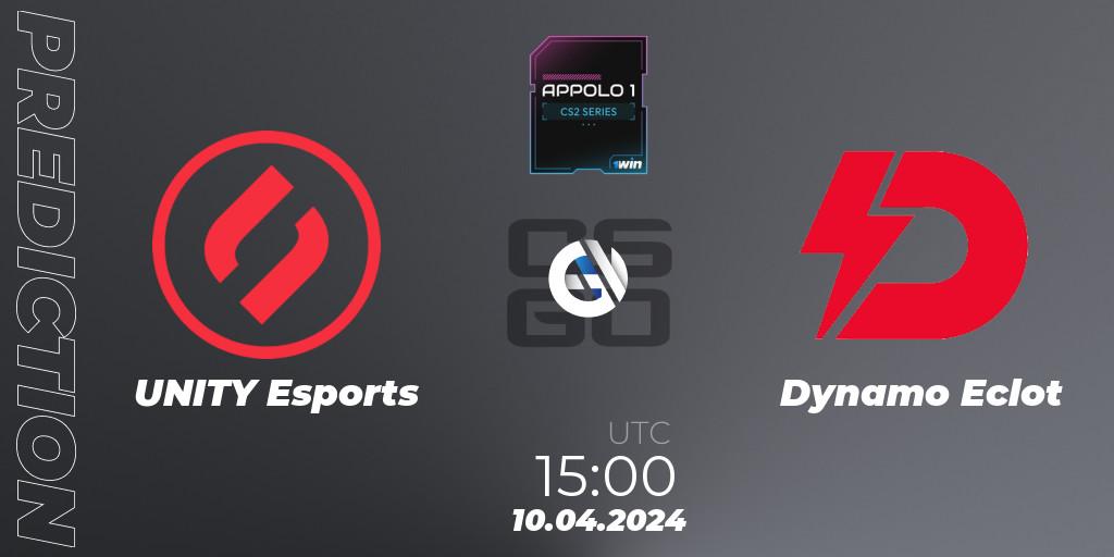 Prognoza UNITY Esports - Dynamo Eclot. 10.04.24, CS2 (CS:GO), Appolo1 Series: Phase 1