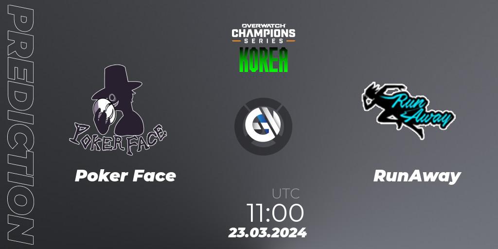 Prognoza Poker Face - RunAway. 23.03.24, Overwatch, Overwatch Champions Series 2024 - Stage 1 Korea