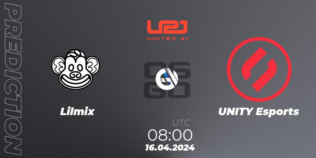 Prognoza Lilmix - UNITY Esports. 16.04.24, CS2 (CS:GO), United21 Season 14