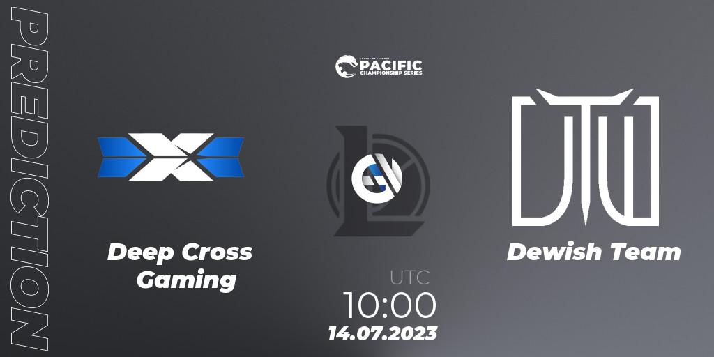 Prognoza Deep Cross Gaming - Dewish Team. 14.07.2023 at 10:15, LoL, PACIFIC Championship series Group Stage