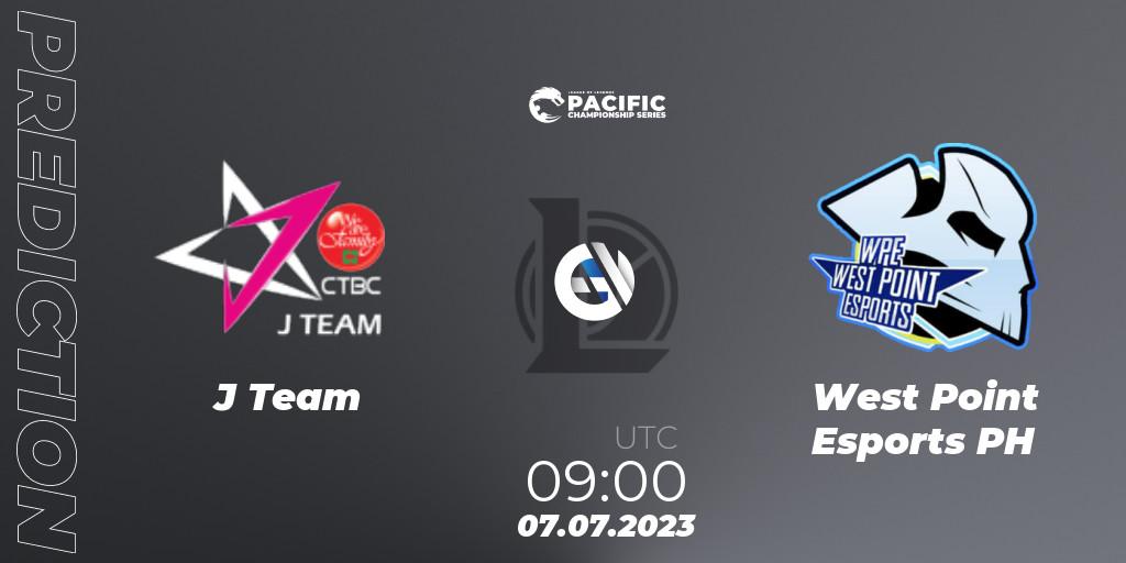 Prognoza J Team - West Point Esports PH. 07.07.2023 at 09:00, LoL, PACIFIC Championship series Group Stage