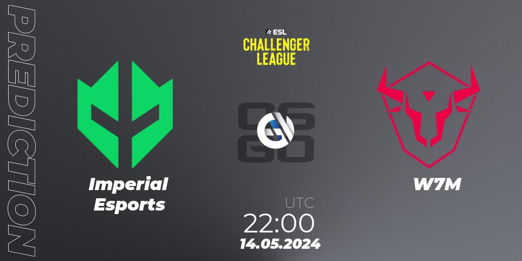 Prognoza Imperial Esports - W7M. 15.05.2024 at 00:00, Counter-Strike (CS2), ESL Challenger League Season 47: South America
