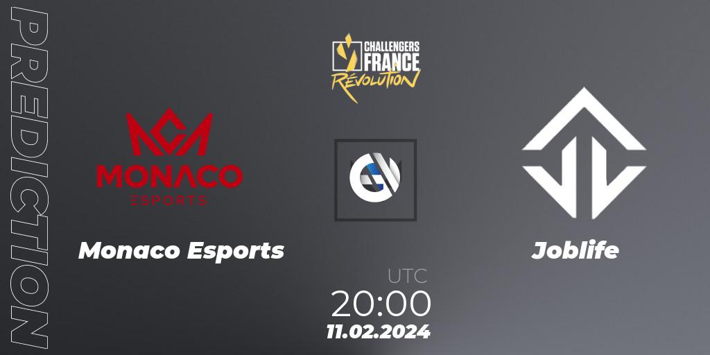 Prognoza Monaco Esports - Joblife. 11.02.24, VALORANT, VALORANT Challengers 2024 France: Revolution Split 1