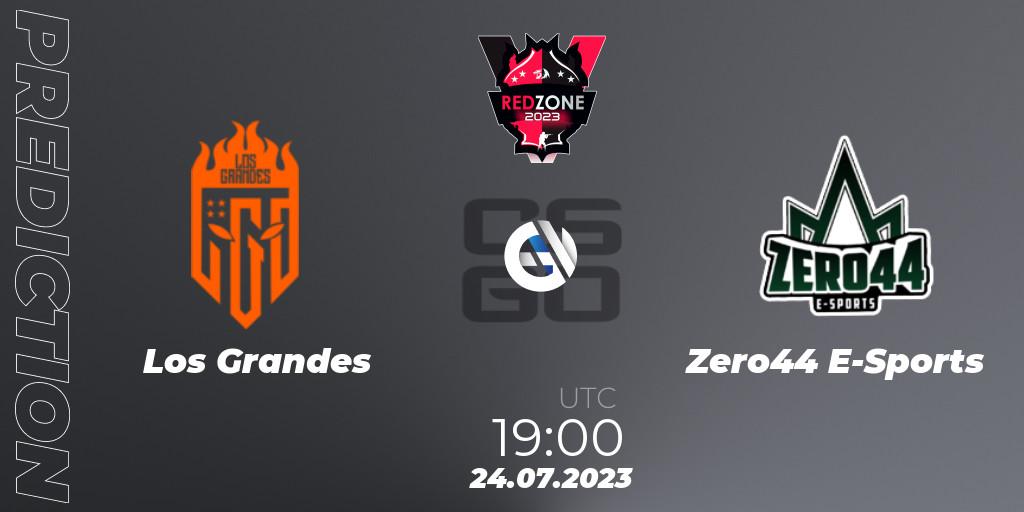 Prognoza Los Grandes - Zero44 E-Sports. 24.07.23, CS2 (CS:GO), RedZone PRO League Season 5