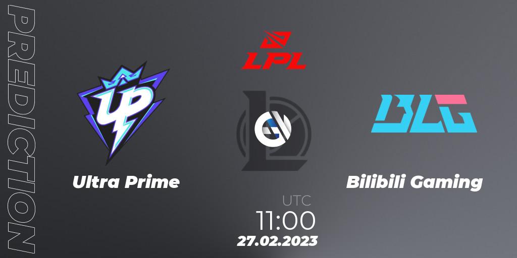 Prognoza Ultra Prime - Bilibili Gaming. 27.02.2023 at 12:15, LoL, LPL Spring 2023 - Group Stage