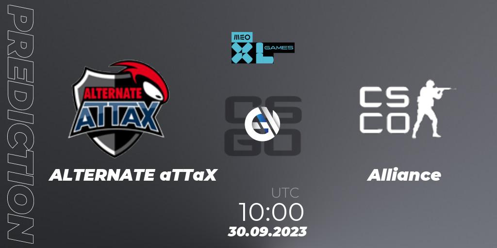 Prognoza ALTERNATE aTTaX - Alliance. 30.09.2023 at 10:00, Counter-Strike (CS2), XL Games 2023