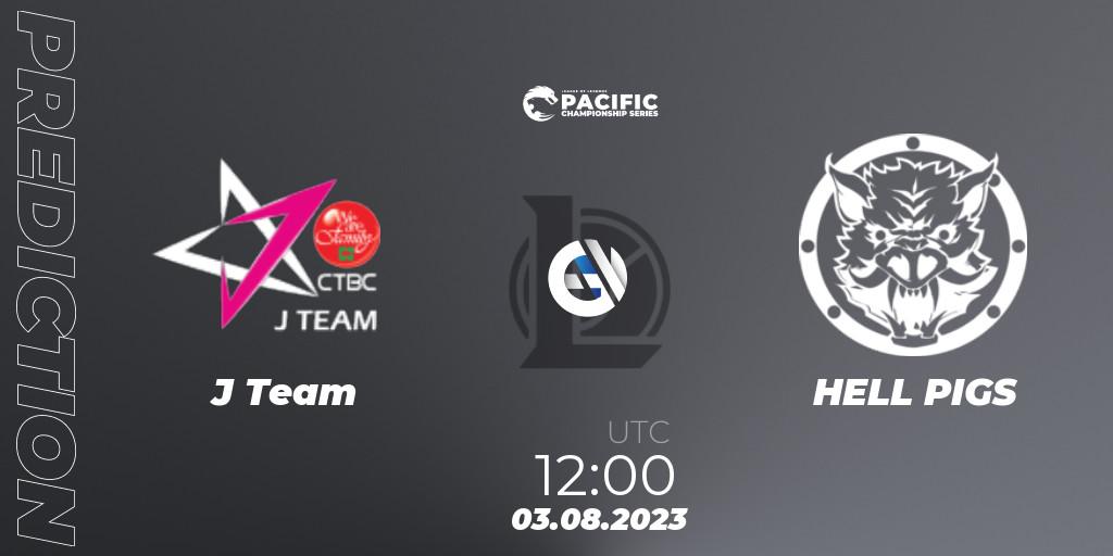 Prognoza J Team - HELL PIGS. 04.08.2023 at 12:20, LoL, PACIFIC Championship series Group Stage
