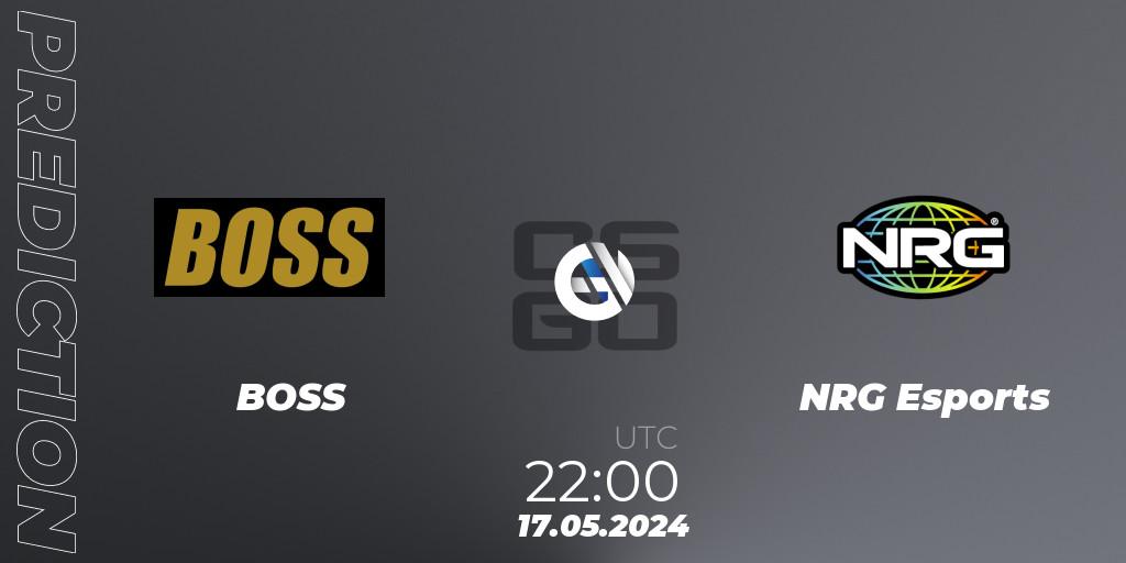 Prognoza BOSS - NRG Esports. 17.05.2024 at 22:00, Counter-Strike (CS2), NA Revival Cup