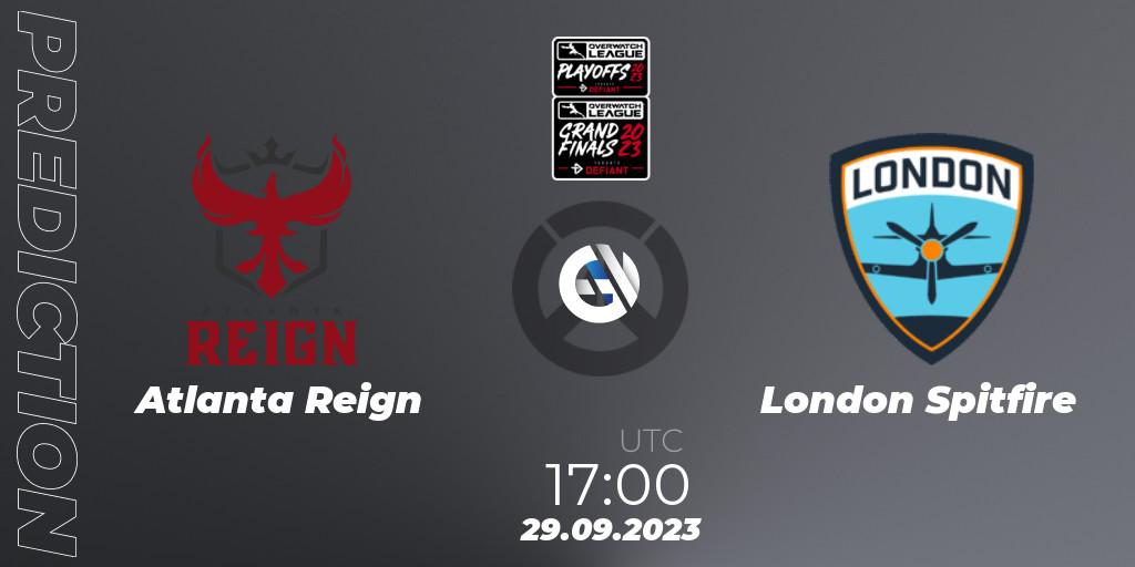 Prognoza Atlanta Reign - London Spitfire. 29.09.23, Overwatch, Overwatch League 2023 - Playoffs