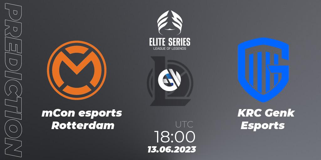 Prognoza mCon esports Rotterdam - KRC Genk Esports. 13.06.23, LoL, Elite Series Summer 2023
