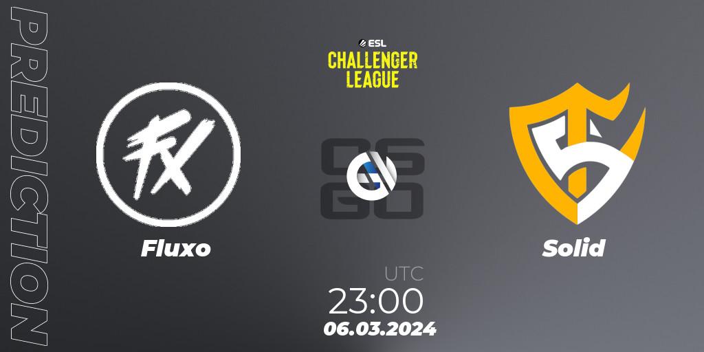 Prognoza Fluxo - Solid. 06.03.2024 at 23:00, Counter-Strike (CS2), ESL Challenger League Season 47: South America