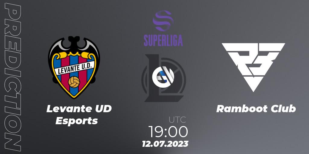 Prognoza Levante UD Esports - Ramboot Club. 12.07.2023 at 18:00, LoL, LVP Superliga 2nd Division 2023 Summer