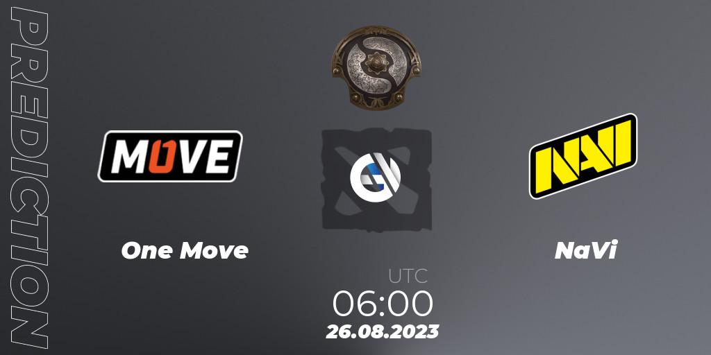 Prognoza One Move - NaVi. 26.08.23, Dota 2, The International 2023 - Eastern Europe Qualifier