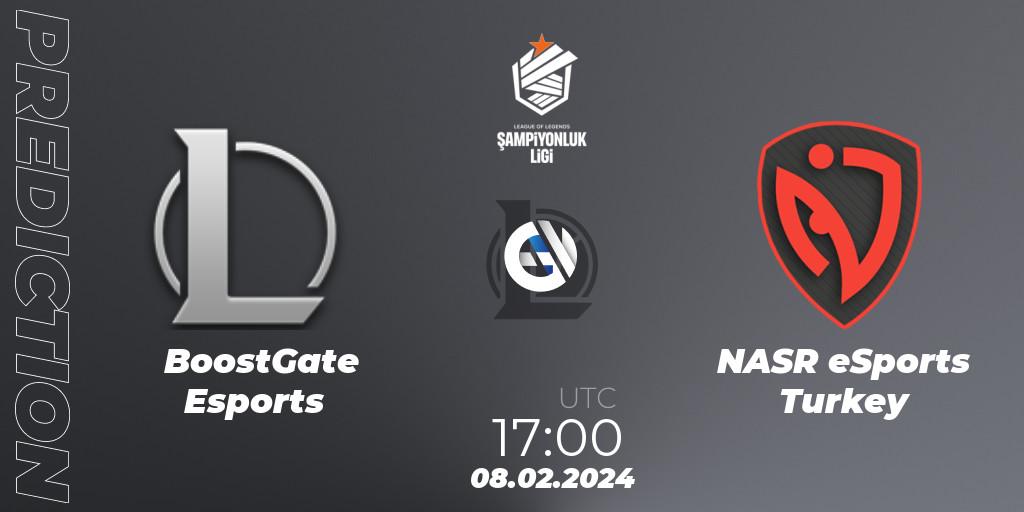 Prognoza BoostGate Esports - NASR eSports Turkey. 08.02.2024 at 17:00, LoL, TCL Winter 2024