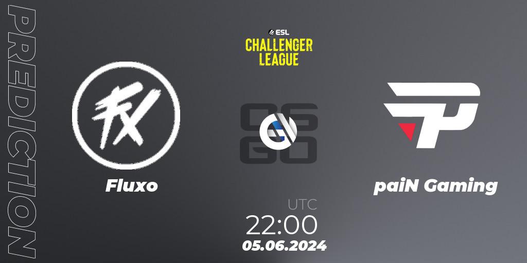 Prognoza Fluxo - paiN Gaming. 05.06.2024 at 22:10, Counter-Strike (CS2), ESL Challenger League Season 47: South America